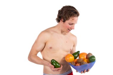 Genç, çekici ve sağlıklı bir adam..