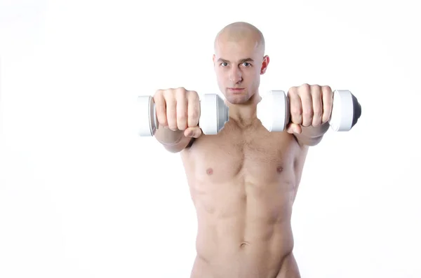 Fitness Und Gesunder Lebensstil Schöner Mann — Stockfoto