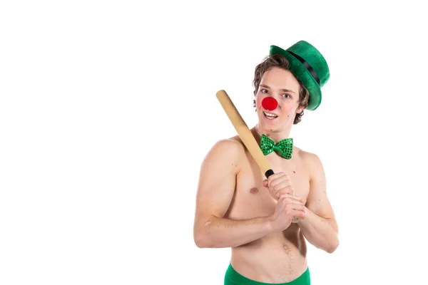 Ragazzo Giovane Divertente Clown Compleanno — Foto Stock