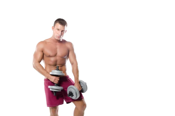 Fitness Healthy Lifestyle Young Attractive Guy Gym — Stock Photo, Image