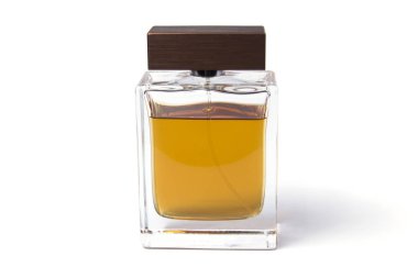 Beyaz arka planda erkek parfümü. Erkekler için parfüm. Beyaz arka planda izole edilmiş parfüm şişeleri..