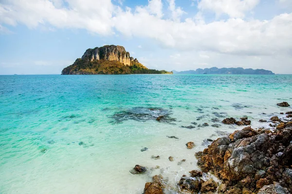 Apă Limpede Cristal Insulele Tup Parte Turneului Four Island Din — Fotografie, imagine de stoc