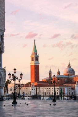 Manzara San Marco Meydanı, Venedik, İtalya.