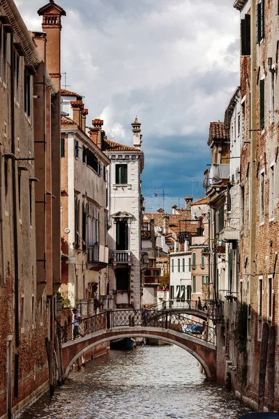 Venetië Klassieke Kleine Grachten Italië — Stockfoto