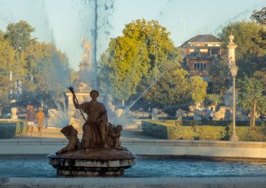   08.10.2019. Aranjuez, Madrid. Ornamental fountains of the Pala