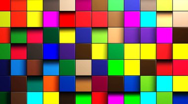 abstract vector background of multi-colored cubes in eps 10 clipart