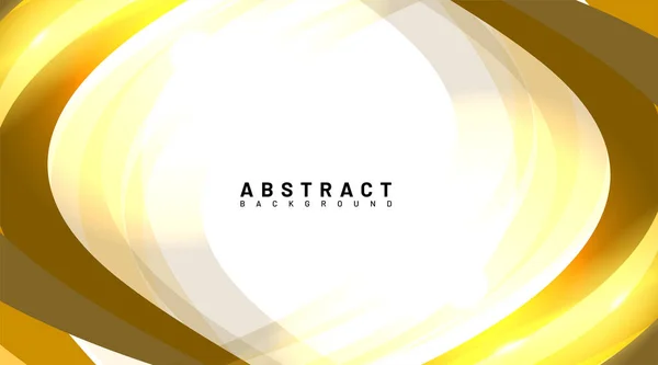 Fondo vector abstracto. ondas doradas se superponen con la luz. tecnología de diseño — Vector de stock