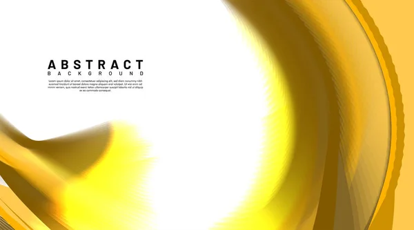 Fond vectoriel abstrait. ondes dorées chevauchent la lumière. technologie de conception — Image vectorielle