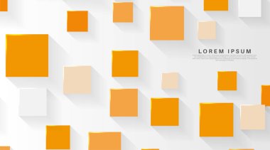 Vektör soyut geometrik şekil. 3d kare arkaplan. Duvar Kağıdı, Sancak, Arkaplan, Kart, İniş Sayfası vs.