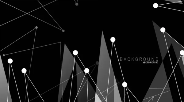 abstract vector background. polygonal space low poly dark background with connecting dots and lines . Vector Illustration For Wallpaper, Banner, Background, Card, Book Illustration, landing page