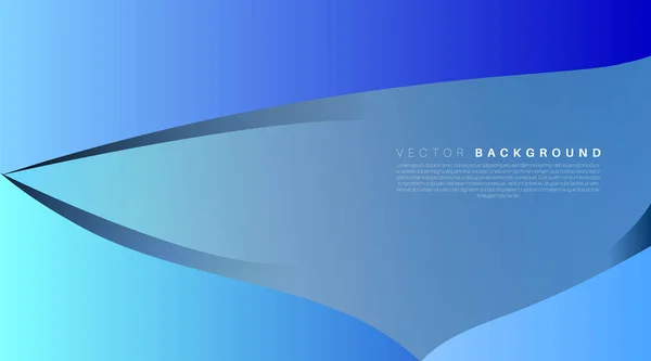 Abstract vector background. overlapping blue wave . Vector illus — ストックベクタ