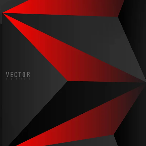 Abstrakte geometrische Vektorhintergründe. Formdreieck mit Farbverlauf, rot, grau und schwarz. Vektor-Illustration für Tapete, Banner, Hintergrund, Karte, Zielseite, etc — Stockvektor