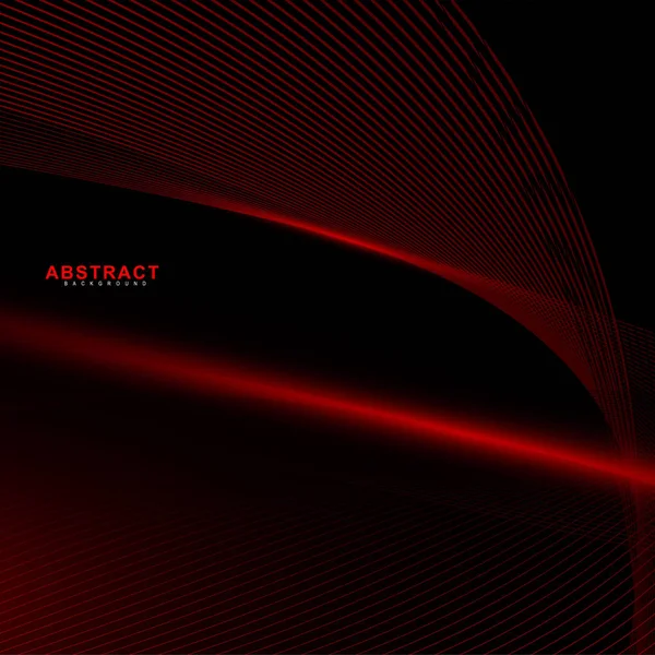 Abstarct fondo geométrico. Brillante onda de línea en la oscuridad. Nueva textura para su diseño . — Vector de stock