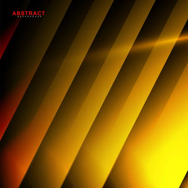 Fondo geométrico vector abstracto. diseño naranja y amarillo — Vector de stock