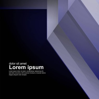 Soyut vektör arkaplanı. Üst üste binen şekil. Y için yeni doku