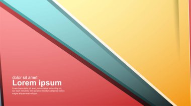 Soyut vektör arkaplanı. Üst üste binen şekil. Y için yeni doku