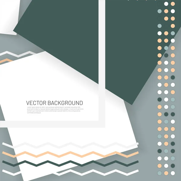 Abstrakter Vektor-Memphis-Hintergrund. geometrische Elemente. Design — Stockvektor