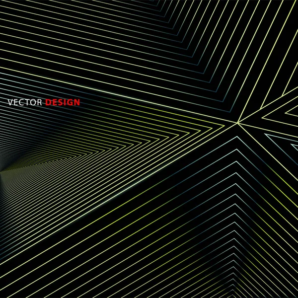 Abstrakter Vektorhintergrund geometrischer und strahlender Linien. neue Textur für Ihr Design. — Stockvektor
