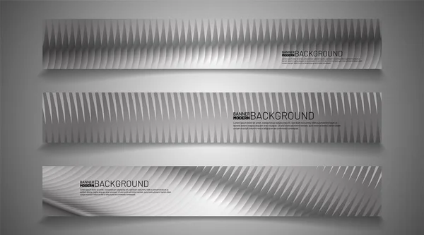 Banner vetorial retangular. design de fundo textura gradiente cinza . —  Vetores de Stock