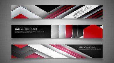 Vector material design banner background. Abstract creative concept graphic layout template.