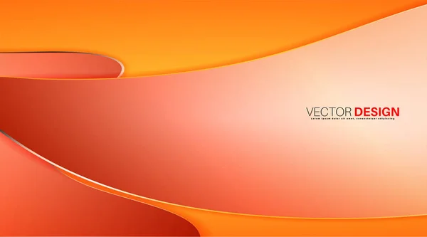 Fondo de diseño vectorial. Plantilla de diseño de concepto de onda abstracta creativa . — Vector de stock