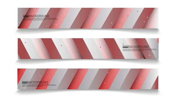 Collection of rectangular banners. Abstract vector background for your design — Stock Vector