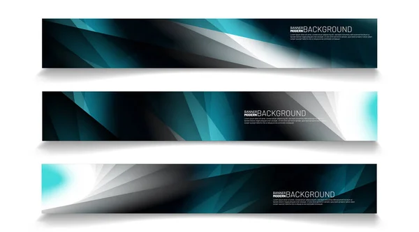 Fundo Banner Web Moderna Design Modelo Vetorial Abstrato Ilustração Efeito — Vetor de Stock