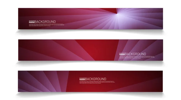 Modern Web Banner Background Abstract Vector Template Design Light Effect — Stock Vector