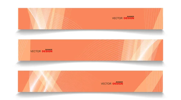 Plantilla de banner de diseño de vector abstracto con fondo de efecto de luz — Vector de stock