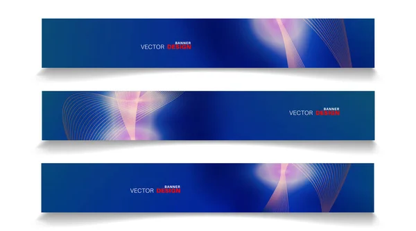 Banderas Vectoriales Dispuestas Para Diseño Ilustración Fondo Abstracto — Vector de stock