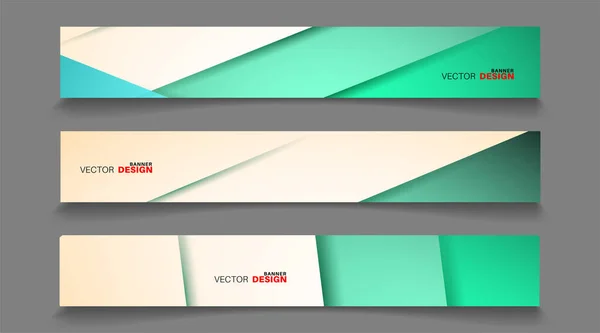 Vector Banners Gearrangeerd Voor Ontwerp Abstracte Achtergrond Illustratie — Stockvector