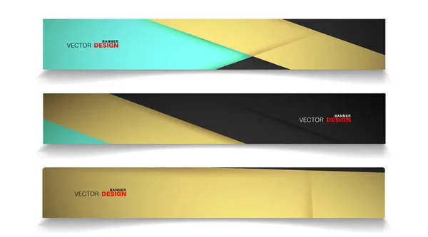 Vector Banners Gearrangeerd Voor Ontwerp Abstracte Achtergrond Illustratie — Stockvector