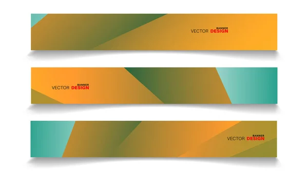 Набір Банерного Абстрактного Фону Вектор Який Можна Змінити Вашого Дизайну — стоковий вектор