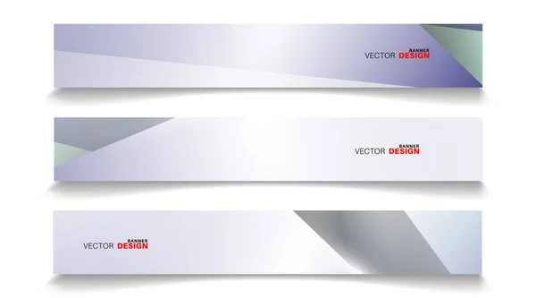 Zet Banner Abstracte Achtergrond Vector Bewerkbaar Voor Ontwerp — Stockvector