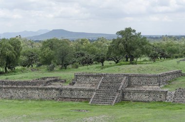 Teotihuacan, Meksika 'da otla kaplı İspanyol Mezoamerikan platformları