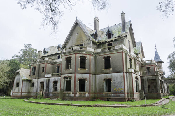 San Francisco Castle or Egana Castle, old abandoned mansion