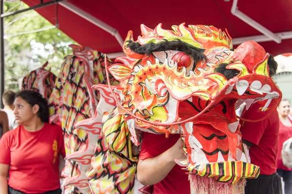 Chinese draak in 2020 Chinese nieuwjaarsvieringen — Stockfoto