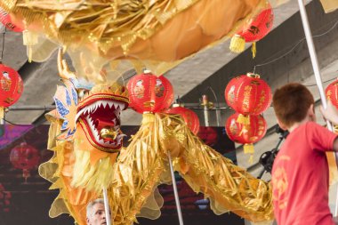 Ejderha dansı, 2020 Çin Yeni Yıl kutlamaları