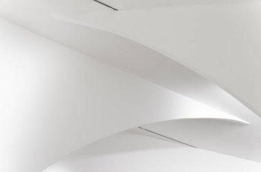 Beyaz üzerine beyaz, minimalist ve zarif mimari tasarım