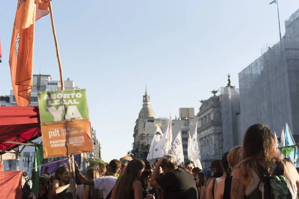 Capital Federal Buenos Aires Argentina Feb 2020 Rally Користь Легального — стокове фото