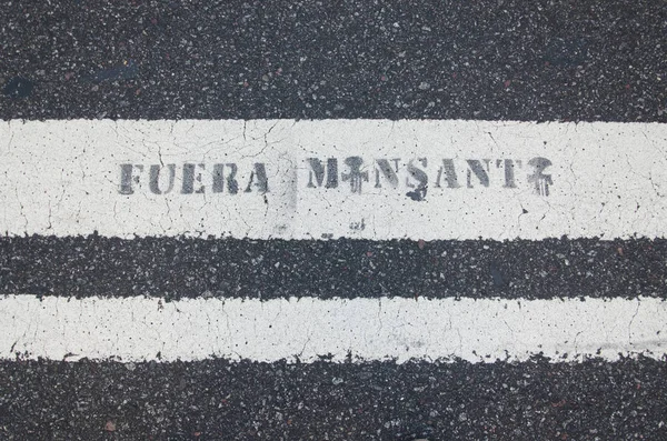 Capital Federal Buenos Aires Argentina Jan 2016 Message Monsanto Company — Φωτογραφία Αρχείου