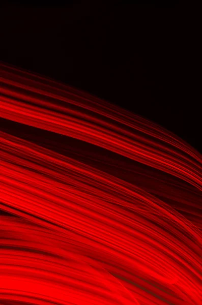 Элегантный Абстрактный Фон Красные Световые Линии Черном Фоне — стоковое фото