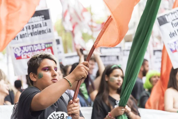 Caba Buenos Aires Argentina Marzo 2020 Giornata Internazionale Della Donna — Foto Stock