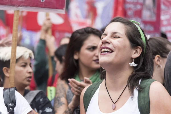 Caba Buenos Aires Αργεντινή Μαρτίου 2020 Παγκόσμια Ημέρα Της Γυναίκας — Φωτογραφία Αρχείου