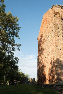 Carmelo, Colonia / Uruguay; 27 Aralık 2018: Günümüzde Calera de las Huerfanas olarak bilinen Estancia del Rio de las Vacas 'taki antik bir Cizvit kilisesinin kalıntıları ve misyonu