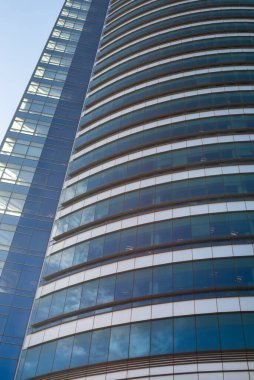 Montevideo / Uruguay, 28 Aralık 2018: Telekomünikasyon Kulesi veya Antel Kulesi, en yüksek Uruguay binası, modern mimari