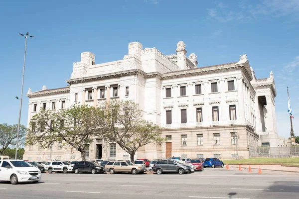 Montevideo Uruguay Diciembre 2018 Vista Exterior Del Palacio Legislativo Sede — Foto de Stock