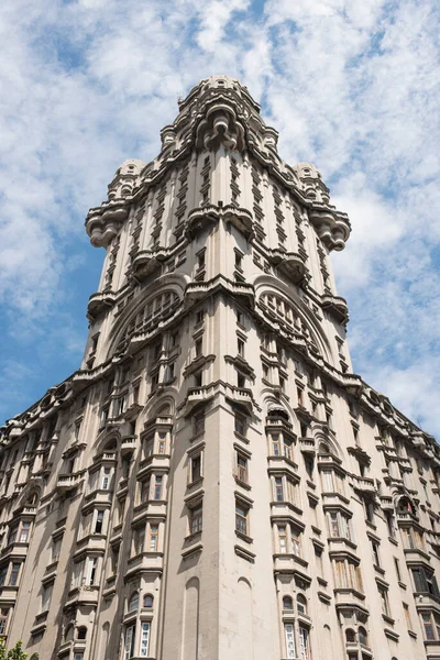 Montevideo Uruguay Diciembre 2018 Vista Exterior Del Palacio Salvo Edificio — Foto de Stock