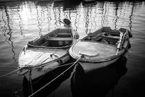 Paysage avec bateaux et mer — Photo