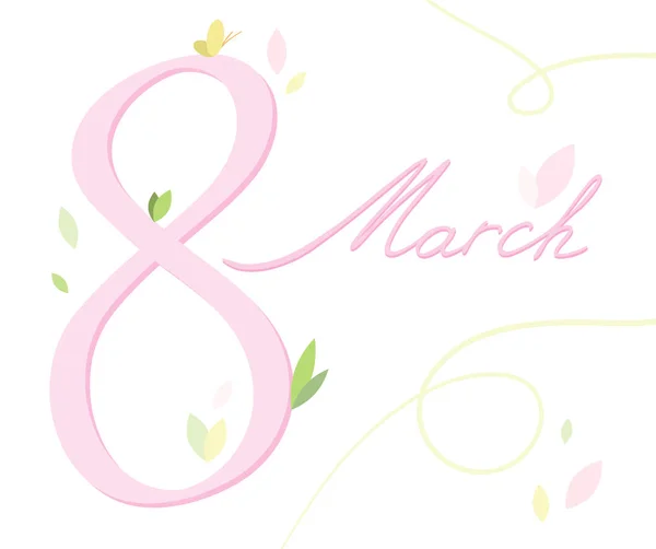 Dünya Kadınlar Günü yazı kartı